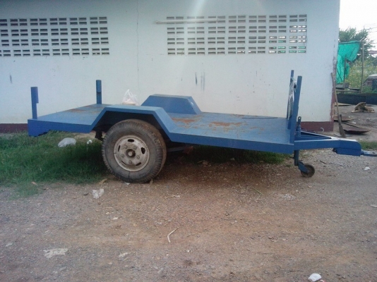 ขายเทเลอร์ ยาว4เมตร เหล็กรางหน้า4นิ้ว แหนบ2ชั้น ดุมล้อกระทะยางของ6ล้อ ราคา35000บ.