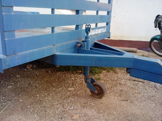 ขายเทเลอร์ ยาว4เมตร เหล็กรางหน้า4นิ้ว แหนบ2ชั้น ดุมล้อกระทะยางของ6ล้อ ราคา35000บ.