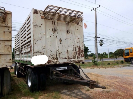 ขายรถบรรทุกพ่วง Hino mega เครื่อง 260 แรง ปี 47 แม่ลูกกระบะไม่ดัมพ์อู่สหะกิจ ทะเบียนพร้อม