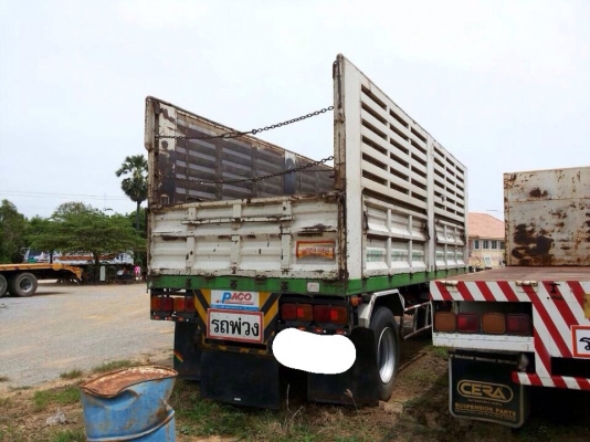 ขายรถบรรทุกพ่วง Hino mega เครื่อง 260 แรง ปี 47 แม่ลูกกระบะไม่ดัมพ์อู่สหะกิจ ทะเบียนพร้อม