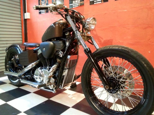 T&amp;T BIKE RAMA2ขายHONDA STEED400 ปี96 อินวอย + สรรพสามิต แต่งมางามๆคับ สวยใหม่ทุกเม็ด ท่อเเต่งเสียงดี ราคา 59500