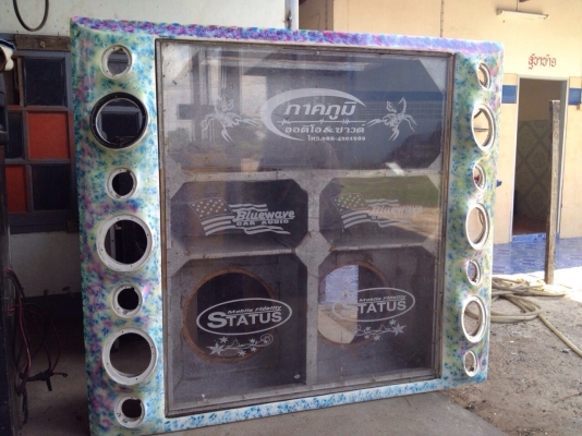 ขายตู้ ซับ 15 นิ้ว 4 ดอก  พร้อมแผ่น อคิลิก หนา 20 มม