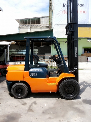 TOYOTA 7FD35J ขนาด3.5ตัน เสาสูง4เมตร เกียร์ออร์โต้ เครื่องดีเซล2Z 4สูบรุ่นยอดนิยม รับประกันเครื่องเกียร์ ราคาต่อรองได้0816161541