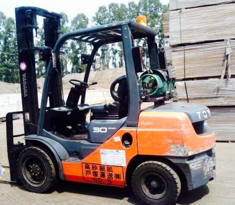 ขายรถโฟล์คลิฟท์ TOYOTA 3ตัน รุ่น8 เสาสูง 4.5 เมตร เกียร์ออโต้ รถสวย  (1783)พร้อมใช้งาน ติดต่อ 089-9357399 ดลนภัส