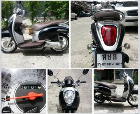scoopy i ปี55 กท29 ไมล์6101โล