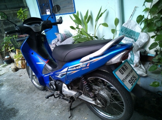 สตาร์ทมือ.wave125i  ปี49 สีน้ำเงิน  เครื่องดีมาก 25,000