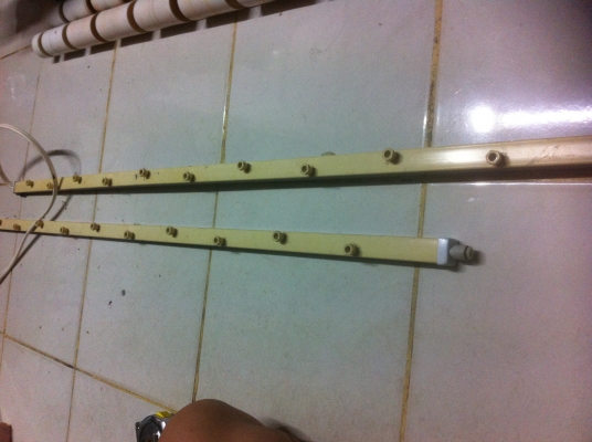 ชุดสร้างม่านลมป้องกันไฟฟ้าสถิตเพื่อลดไฟฟ้าสถิตแบบคานยาว 150 ซม. หัวพ่นลมหลายหัว (มีสองอัน)