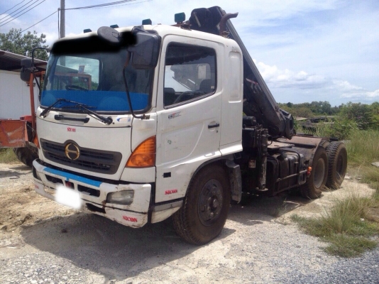 ขายรถ10ล้อหัวลากติดเฮียบ 5ตัน HINO FM1JKPA เครื่อง 260 แรงม้า สนใจโทร 081-9701072