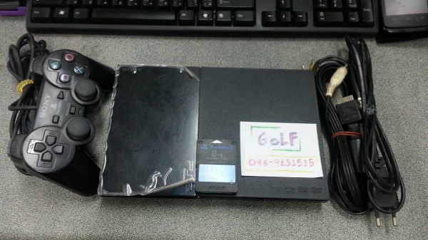เครื่องเล่นเกม Ps2 แถมแผ่นให้ 30 แผ่นมี จอย 1 จอย