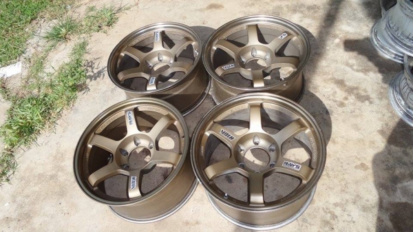 ขายล้อแนวยีราฟ TE37 ขอบ 18 กว้าง 9 ออฟ 0