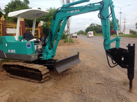 ขายรถแบ็คโฮ IHI FX30 พร้อมหัวกระแทกNPKสภาพพร้อมใช้งานมีเอกสารรถเก่านอกติดต่อ085-5632278ภานุกูล