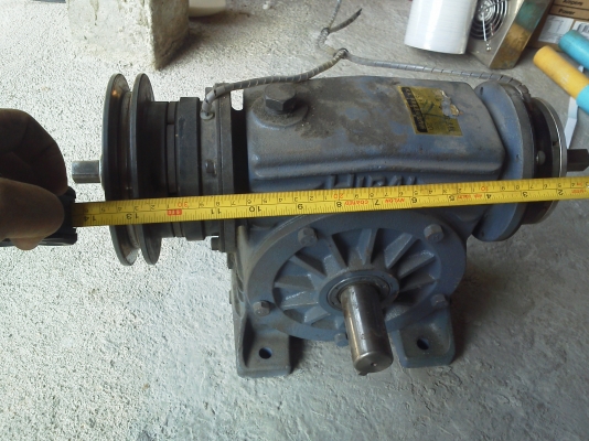 (มีVDOให้ดู)เกียร์ทดญี่ปุ่นขนาดใหญ่ HIRAI 1/ 20 มีคลัทช์และเบรคส่งกำลังและหยุดได้ทันที่ มอเตอร์สามารถต่อให้เดินตลอดได้