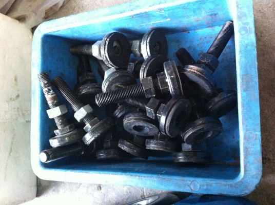 แกนปรับตั้งระดับเครื่องจักรหรือโต็ะทำงานขนาดโต 20 มม. ยาว 5.5 นิ้ว รับน้ำหนักได้มากเหล็กดำแข็ง แกนปรับตั้งระดับเครื่องจักรหรือโต็ะทำงานขนาดโต 20 มม. ยาว 5.5 นิ้ว รับน้ำหนักได้มากเหล็กดำแข็ง