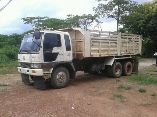 ขายรถบรรทุกสิบล้อดัมพ์ Hino 3H เครื่องเดิม 195 แรง ปี 39 กระบะเหล็ก ทะเบียนพร้อม