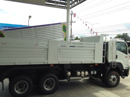 ขายรถใหม่ป้ายแดง 22 ล้อพ่วงแม่ลูกดัมพ์ ISUZU DECA 360 แรงม้า หางพ่วงดัมพ์ 3 เพลาคอกเหล็ก พร้อมประกัน