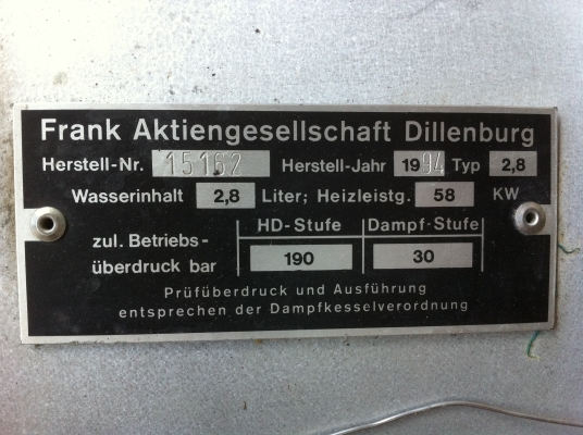 อัดฉีดน้ำร้อน-น้ำเย็น ยี่ห้อFRANK ของประเทศเยอรมัน สภาพพร้อมใช้งาน ไฟ 220