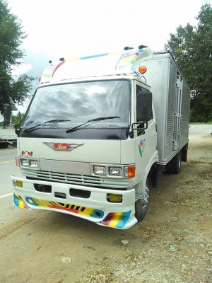 ขายหกล้อฮีโน่ตู้แห้ง3บานช่วงยาว5.5เมตรเครื่องwo4d 117แรงรถแท้ห้างสภาพสวยจัดเอกสารพร้อมโอนราคา385000