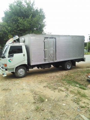 ขายหกล้อฮีโน่ตู้แห้ง3บานช่วงยาว5.5เมตรเครื่องwo4d 117แรงรถแท้ห้างสภาพสวยจัดเอกสารพร้อมโอนราคา385000