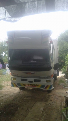 ขายหกล้อฮีโน่ตู้แห้ง3บานช่วงยาว5.5เมตรเครื่องwo4d 117แรงรถแท้ห้างสภาพสวยจัดเอกสารพร้อมโอนราคา385000