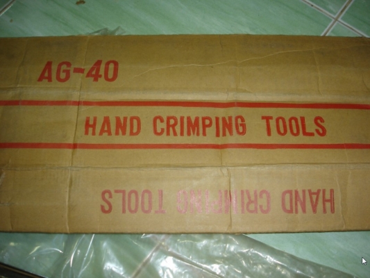 ขายคีมย้ำหางปลาสายไฟ AG-40 HAND CRIMPIG TOOLS
