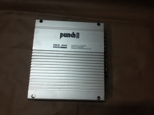 ขายแอมป์ Punch GOLD-2000 (2ch) 200w USA. ขายราคาถูก 1000.- ขายแอมป์ Punch GOLD-2000 (2ch) 200w USA. ขายราคาถูก 1000.-