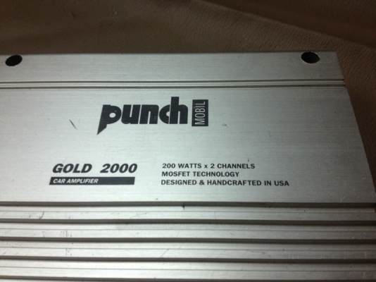 ขายแอมป์ Punch GOLD-2000 (2ch) 200w USA. ขายราคาถูก 1000.- ขายแอมป์ Punch GOLD-2000 (2ch) 200w USA. ขายราคาถูก 1000.-