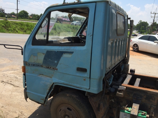 6ล้อดั้มISUZU 88แรง NKR55EU5M-7123069 รถห้างแท้ สีเดิมบาง เครื่องเดิม..รถเดิมๆ