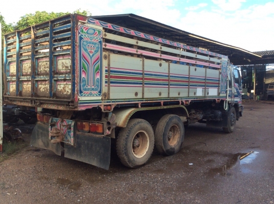 HINO FM3H(ดั๊ม2เพลา)เครื่อง195แรง มีระบบลากพ่วง เครื่องดี ยางดี ขาย 835,000 บาท