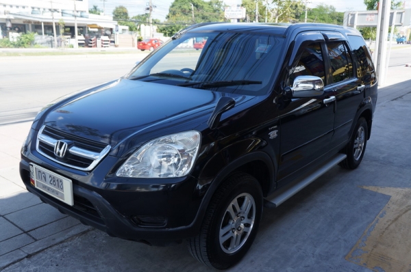 HONDA CR-V ปี 2003 รถสวย ARIBAG คู่ เบรคระบบ ABS ล้อ MAX แอร์เย็น กระจกไฟฟ้า เครื่องเดิมวิ่งดี ช่วงล่างแน่น ระบบไฟใช้งานปกติ ภายในสภาพสวย สีสวย รถพร้อมใช้งาน จัดไฟแนนได้
