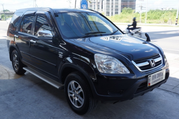 HONDA CR-V ปี 2003 รถสวย ARIBAG คู่ เบรคระบบ ABS ล้อ MAX แอร์เย็น กระจกไฟฟ้า เครื่องเดิมวิ่งดี ช่วงล่างแน่น ระบบไฟใช้งานปกติ ภายในสภาพสวย สีสวย รถพร้อมใช้งาน จัดไฟแนนได้