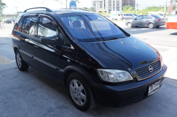 CHEVROLET ZAFIRA ปี 2003 รถสวย ARIBAG คู่หน้า กระจกไฟฟ้า ปรับข้างไฟฟ้า ล้อ MAX พวงมาลัยพาวเวอร์ แอร์เย็น เบาะหนังสภาพดี เครื่องวิ่งดีมาก ช่วงล่างดี ภายในสภาพสวย สีสวย รถพร้อมใช้งาน จัดไฟแนนได้