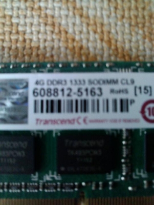 แรมโน๊ตบุค 4 GB/DDR3 But 1333 สภาพสวย ใช้งานได้ปกติดีครับ สนใจโทรมาคุยกันนะครับ โทร 089-440-9770 กร