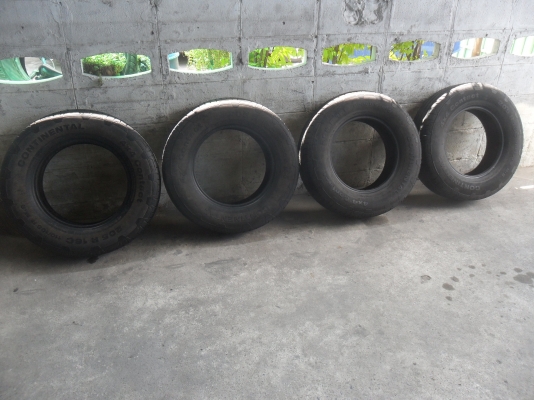 ยาง Continental 205R16ปี10 สวยๆ 4 เส้น ราคา 2500 บาท