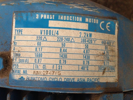 ขายมอเตอร์เกียร์ Cycro drive Sumitomo 3 HP. 380 V อัตราทด 1:11 สภาพสวย วิ่งนิ่ม พร้อมใช้งาน ขายมอเตอร์เกียร์ Cycro drive Sumitomo 3 HP. 380 V อัตราทด 1:11 สภาพสวย วิ่งนิ่ม พร้อมใช้งาน