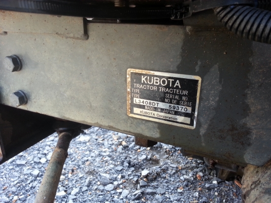 คูโบต้า L3408 4 WD 2 เพลาตัวเปล่า เดิมๆสวยๆ