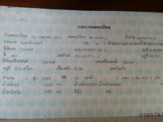 ยันร์ม่า 45 แรง ตัวรถใบมีด ตามสภาพเครื่องดีเกียร์ดี ถูกๆ