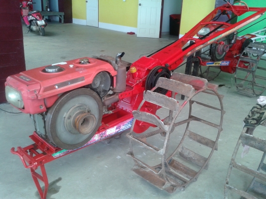 เครื่องสูบน้ำคูโบต้า95พร้อมโครงจอรเข้เพชร4เกียร์