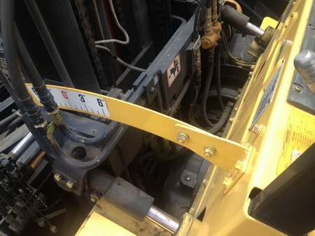 โฟล์คลิฟท์เสาเข้าตู้สูง5.40ม.งาPUSH-PULL-TCM-3ตันสไลด์-ดัน-ดึง-สินค้าได้*2216ชม.*ติดแก๊สจากญี่ปุ่น