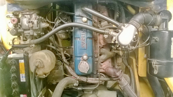 โฟล์คลิฟท์เสาเข้าตู้สูง5.40ม.งาPUSH-PULL-TCM-3ตันสไลด์-ดัน-ดึง-สินค้าได้*2216ชม.*ติดแก๊สจากญี่ปุ่น