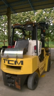 โฟล์คลิฟท์เสาเข้าตู้สูง5.40ม.งาPUSH-PULL-TCM-3ตันสไลด์-ดัน-ดึง-สินค้าได้*2216ชม.*ติดแก๊สจากญี่ปุ่น