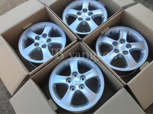 ล้อแม็ก ถอดป้ายแดง Mitsu triton มิตซู ไตรตัน 5รู ขอบ 15 ใส่ วีโก้ได้