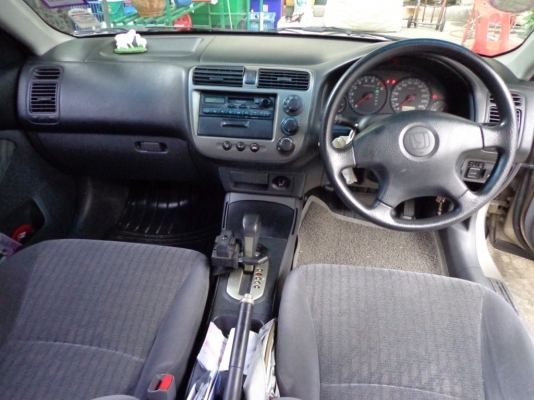 2001 HONDA, CIVIC 1.7 โฉม Dimentionรถบ้านมือเดียวผู้หญิงใช้ เช็คศูนย์ตลอดมีบุ๊คเซอร์วิส เกียร์ออโต้ แก๊สLPGหัวฉีดอย่างดี เอเนอร์จีรีฟอร์ม