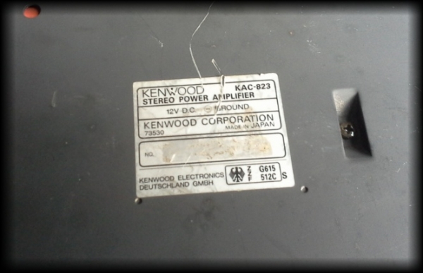 แอมป์ Kenwood 2ch รุ่น KAC-823 ขับซัพ มือสองญี่ปุ่น