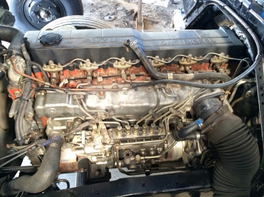 Isuzu Deca หัวนอก ไฟฟ้า  ดั้มดิน 4 ตัน ยาว 3.60ม. - เครื่องเก่าญี่ปุ่นแท้ 6HE 195แรง