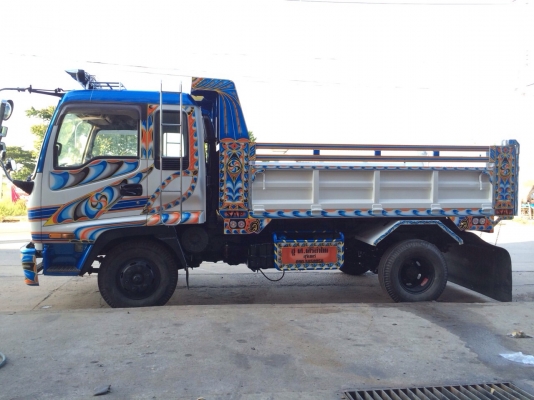 Isuzu Deca หัวนอก ไฟฟ้า  ดั้มดิน 4 ตัน ยาว 3.60ม. - เครื่องเก่าญี่ปุ่นแท้ 6HE 195แรง