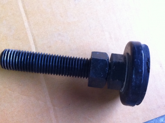 แกนปรับตั้งระดับเครื่องจักรหรือโต็ะทำงานขนาดโต 20 มม. ยาว 5.5 นิ้ว รับน้ำหนักได้มากเหล็กดำแข็ง