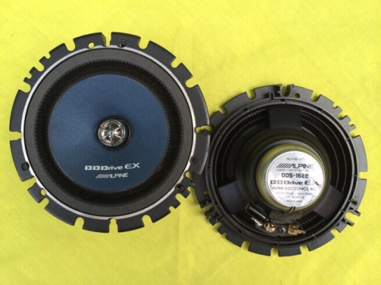 ลำโพง Alpine ตระกูล DDDrive EX รุ่น DDS-162E ลำโพงแกนร่วม 2 ทาง ขนาด 6" กรวยกระดาษ แม่เหล็กเหลว 160/40 วัตต์ Made in Japan แท้