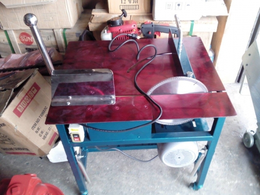 ขายเเท่นตัดอลูมิเนียม+มอเตอร์ 1 HP  (รุ่นหน้าเเดง) ไมค์ภิรมย์ภร ยาใจคนจน