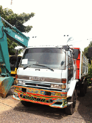 ขาย10 ล้อ ดั้ม ISUZU ROCKY 240 นางฟ้า ดั้ม 2 เพลา สวยๆ