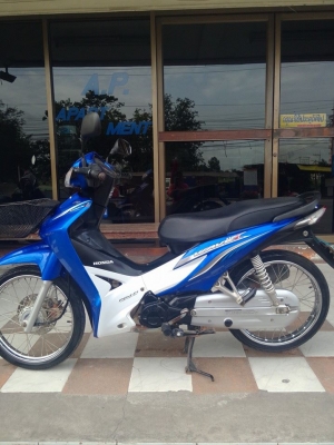 ราคาถูก Honda Wave 110 i สีน้ำเงิน ขาว รถสวยเดิมๆ ขับดีมาก ประหยัดน้ำมัน